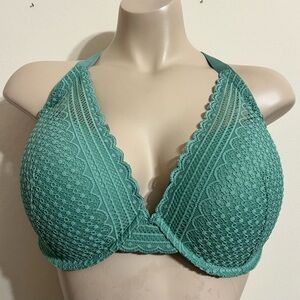 Auden Women Demi Coverage Bra Padded Green Size 38D~NEW